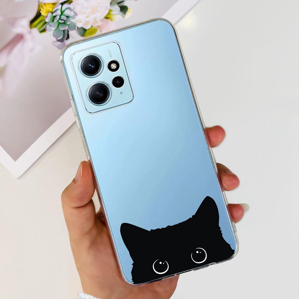 For Xiaomi Redmi Note 12 Case Redmi Note12 4G Global Cute Painted Soft Silicone TPU Phone Back Cover Bumper