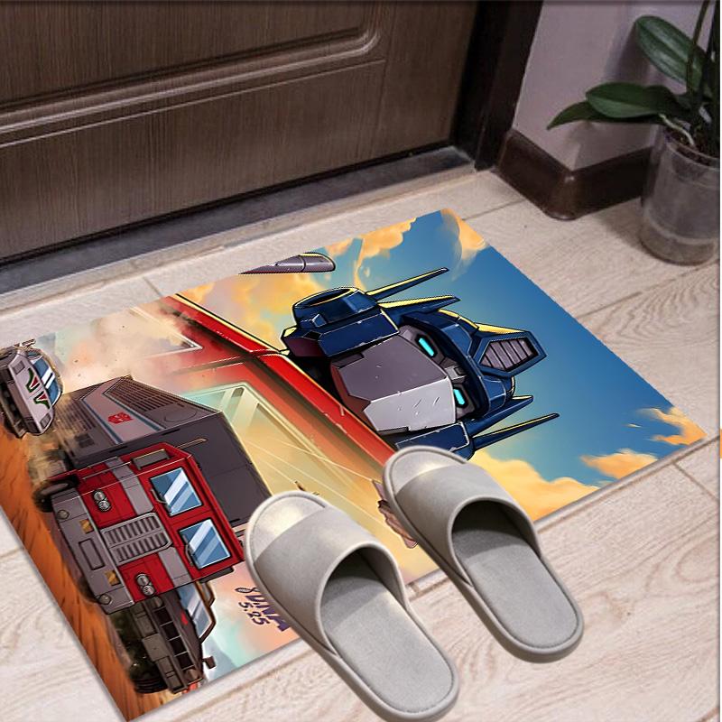 Transformers Pattern Rug, Indoor/Outdoor Mat, for Picnic, Gameroom, Bedroom, Office, Living Room, Home Decor Carpet, Birthday Gift