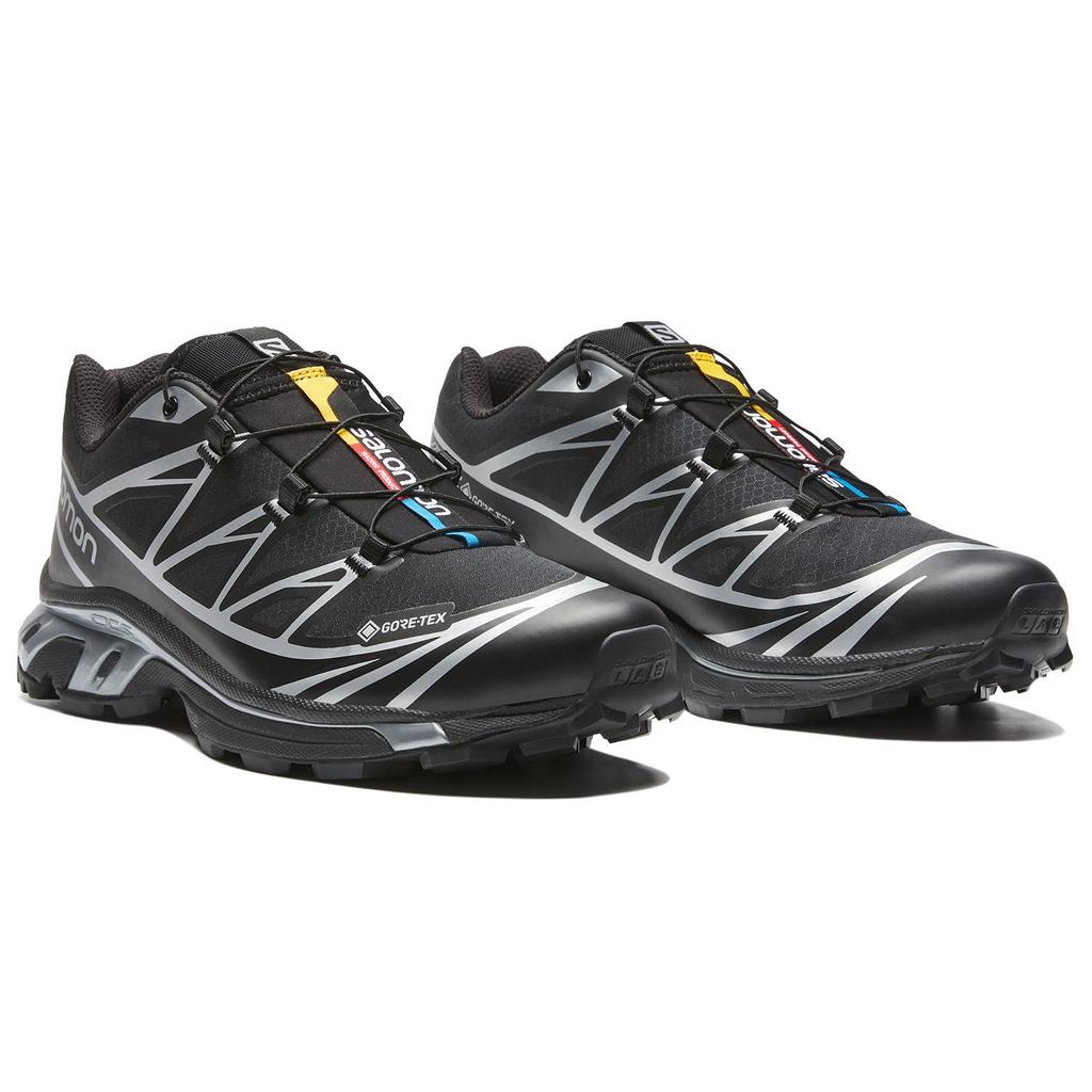 SALOMON Xt-6 Gtx Minimalist Comfortable Shock Absorbing Slip Resistant Low Top Outdoor Functional Shoes Unisex Shoes Black Silver Gray 474506