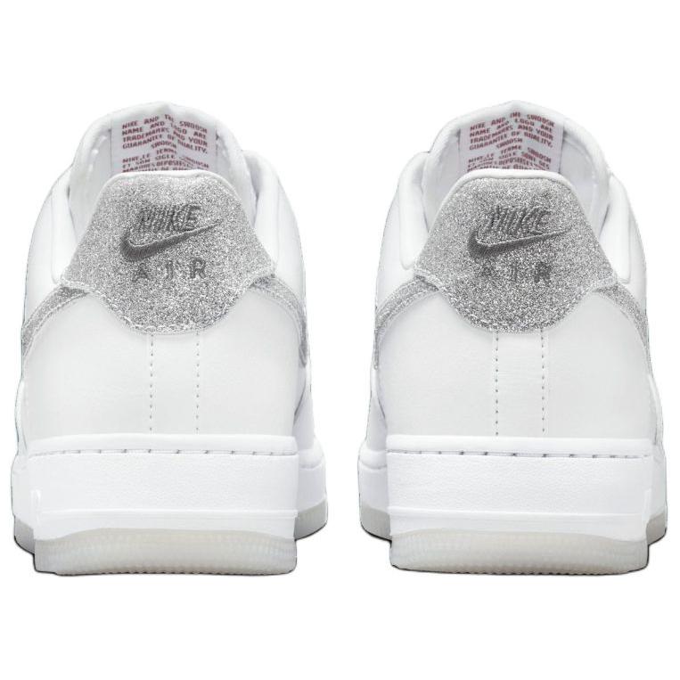 Nike Женские кроссовки Air Force 1 Low '07 Lx с блестящим логотипом Swoosh, белые, HQ3461-191