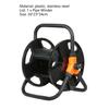 Durable No Tangling Black Hose Reel Space Saving Cord Storage for Backyard