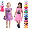 Kids Girls 99 Nights In the Forest Printed Ruffle Short Sleeves Casual Dress