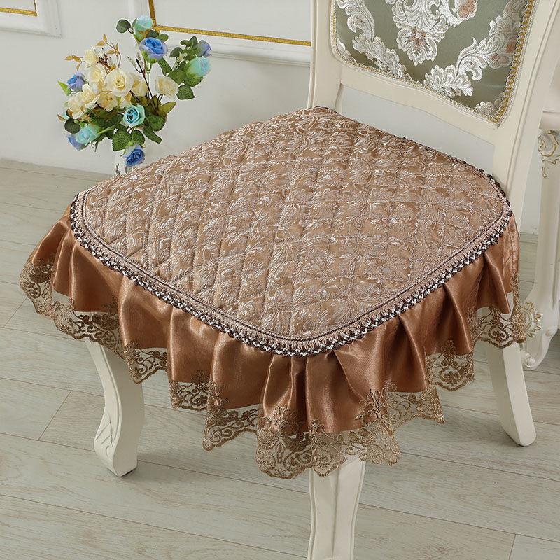Элегантный кружевной декор 43*45 см, подушка для стула, противоскользящая подушка для сиденья в европейском стиле, домашний декор, обеденный офисный коврик