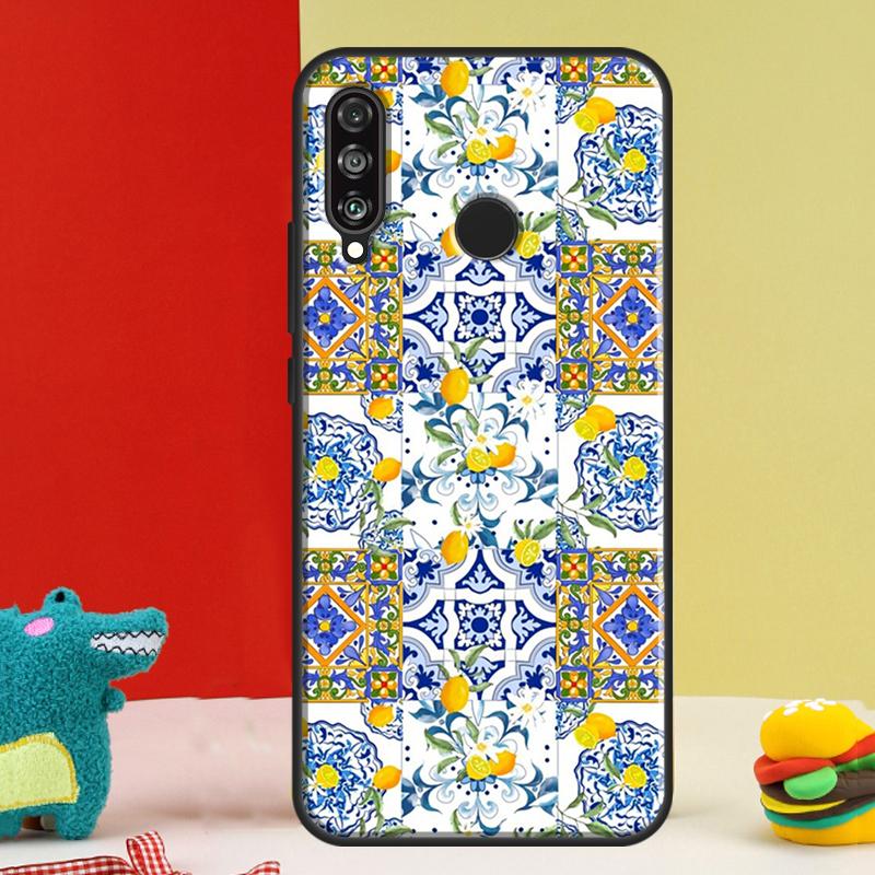Средиземноморский Лимон Для Huawei P30 Pro P60 P50 P20 P40 P Smart Nova 9 5T Honor Magic 5 Lite X8 X9 a 50 70 Чехол