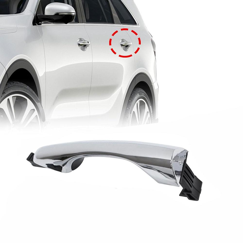Left Rear Side Outside Door Handle Silver For Kia Sorento 2016-2020 82651-C5010