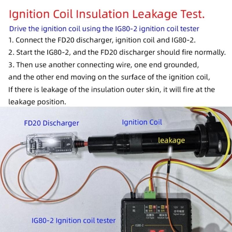 Ручной диагностический тестер с отображением напряжений в реальном времени, подходящий для тестирования высоковольтных батарей при ремонте автомобилей