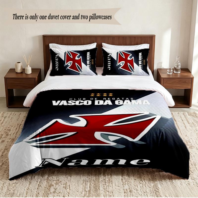 Vasco da Gama Personalized Custom Name 3‑Piece Bedding Set Soft Duvet Cover Set For Bedroom Home Decor