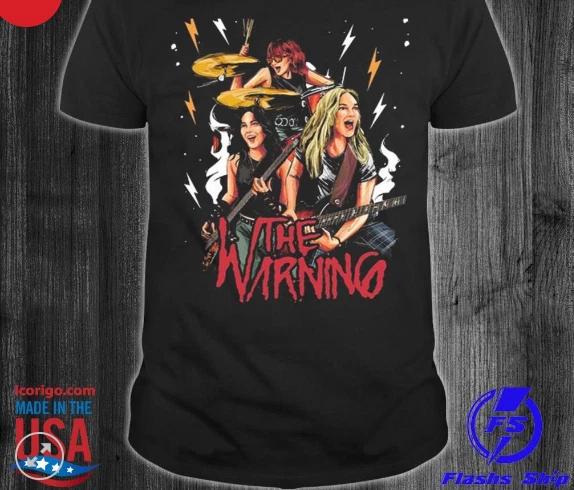 НОВАЯ РЕДКАЯ Футболка The Warning Band 2024 с коротким рукавом, красная, все размеры