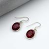 Dyed Ruby Gemstone Earring, 925 Sterling Silver, Birthday Gift, Silver Earring, Women Earring, Dangle Earring, Handmade Earring