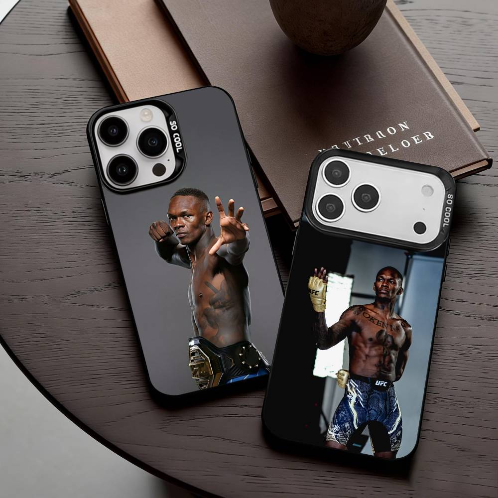 I-Израиль Адесанья-Чехол для телефона для iPhone17,16,15,14,13,12,11 Plus,Pro Max Черный Конфетный Посеребренный Чехол