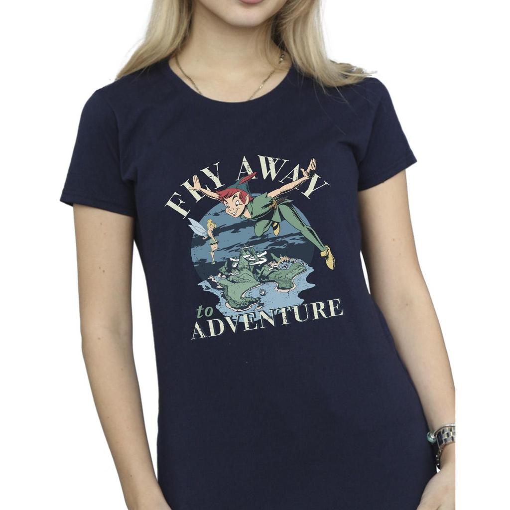 Disney Womens/Ladies Peter Pan Fly Away To Adventure Cotton T-Shirt