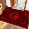 2024 Новый китайский стиль Китай-Шик Год Лунга Коврик для пола Входной коврик для туалета Водопоглощающий и грязеотталкивающий напольный коврик Красный дверной коврик