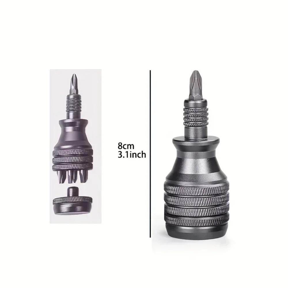 Small Steel Cannon S2 Screwdriver Set,Titanium Alloy Palm Version,a Multi-functional Stress-relieving Tool for Everyday Carry