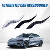 1 Pair Car Dragon Horn Decoration Personalized Vehicle Modifications 3D Horns Sticker Ornament for SUV Sedan Hatchback