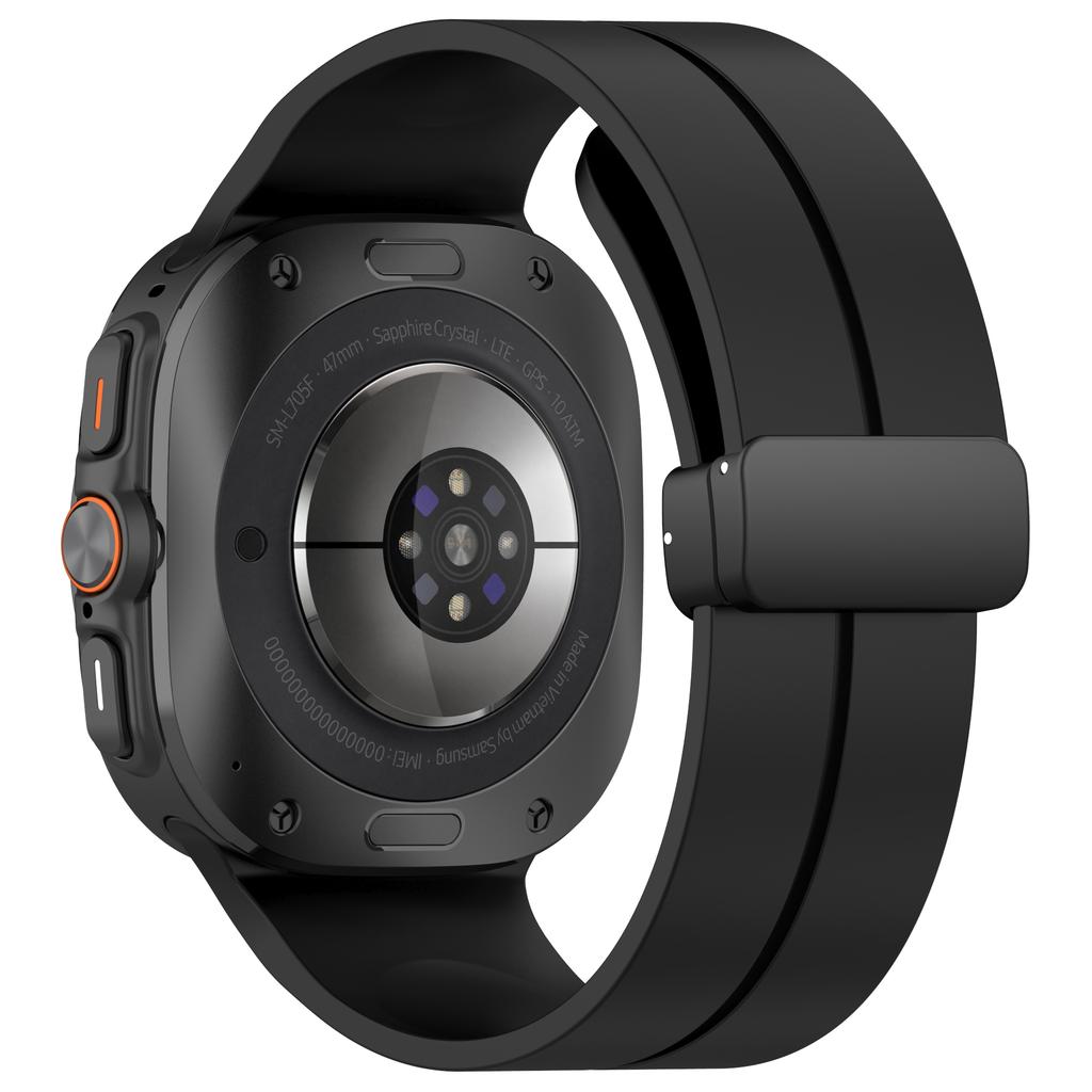Магнитный D-образный ремешок для Galaxy Watch Ultra, Спортивный силиконовый ремешок для Samsung Galaxy Watch Ultra 47 мм, Браслет