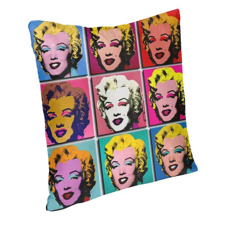 Поп-арт Золотой Уорхол Монро Мэрилин Пледы Наволочки Украшение 3D Печатный Чехол на подушку для стула Постельное белье Офисная наволочка