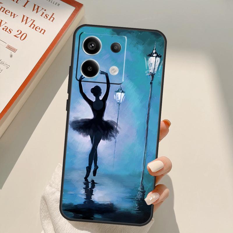Масляная живопись Гимнастика Чехол Funda Для Xiaomi Redmi Note 14 13 12 10 11 15 Pro Plus Чехол Для Redmi 15C 10C 12C 13C 14C 15