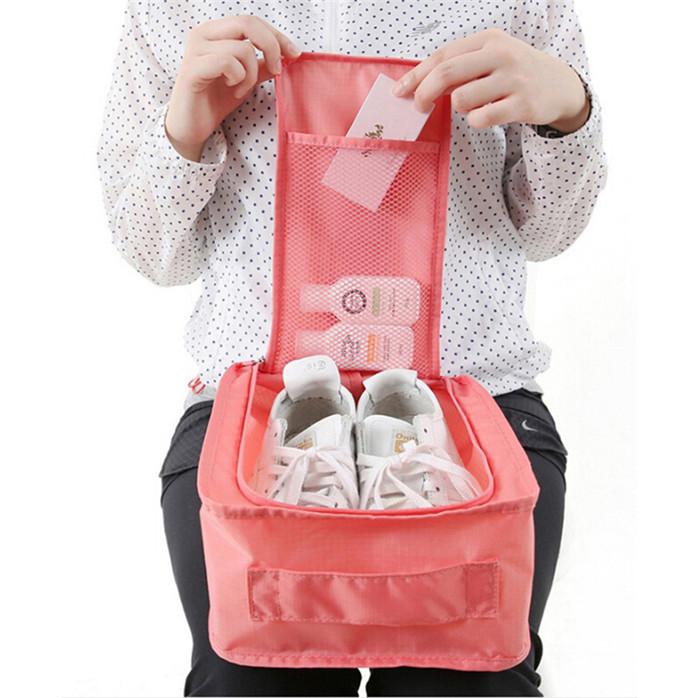 Traveling Pouch Storage Rasy Zipper Bag Waterproof Laundry Shoes Organizer Set for Packing Clothes Toiletries Cosmetic Bags Luggage Accessories