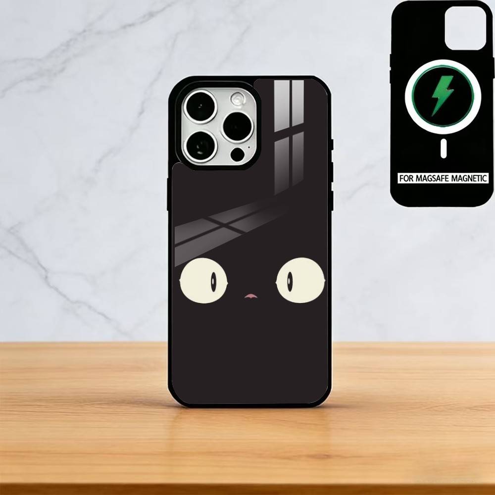 Чехол для телефона с кошками для iPhone 17, 16, 15, 14, 13, 12, 11 Plus, Pro, магнитный, для беспроводной зарядки Magsafe