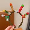 Merry Chritmas Christmas Headband Xmas Antler Hair Hoop Decoration Santa Claus Hair Hoop  Children