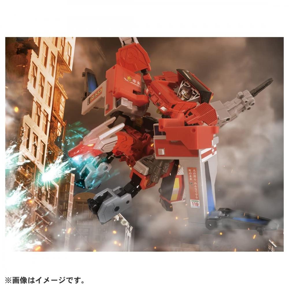 TAKARA TOMY Tomica Job Labor Gigant Fire Braver Fire Department Armor DX Set Mini Car Toy Ages 3+