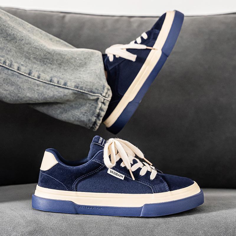 Fashion Skateboarding Shoes For Men Men's Skate Shoes Thick Sole Casual Comfortable Sneakers Trainers Lace Up Platform Skateoard Shoes