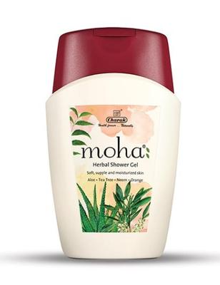 Моха: гель для душа с Алоэ вера, Нимом и Апельсином (200 мл), Moha Herbal Shower Gel,
