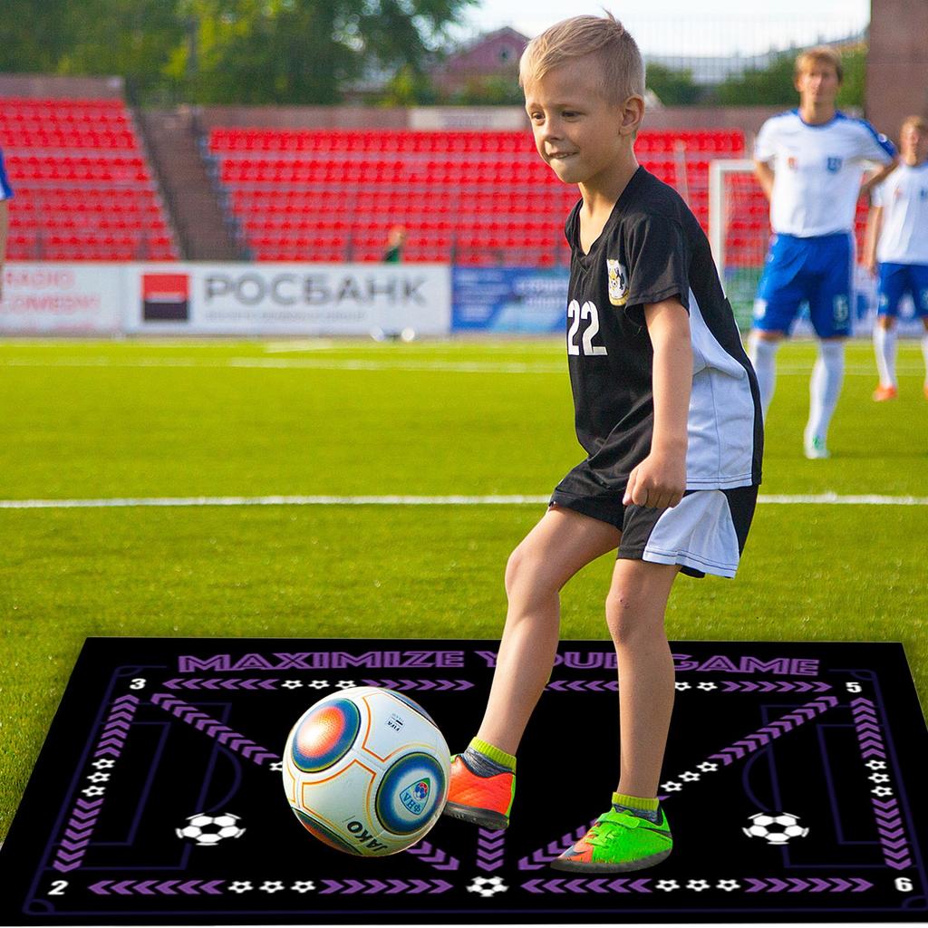 Футбольный коврик для ног, тренировочный противоскользящий коврик, диатомовая грязь, звукоизоляция для помещений, фитнес-коврик, спортивный мяч, контроль ног