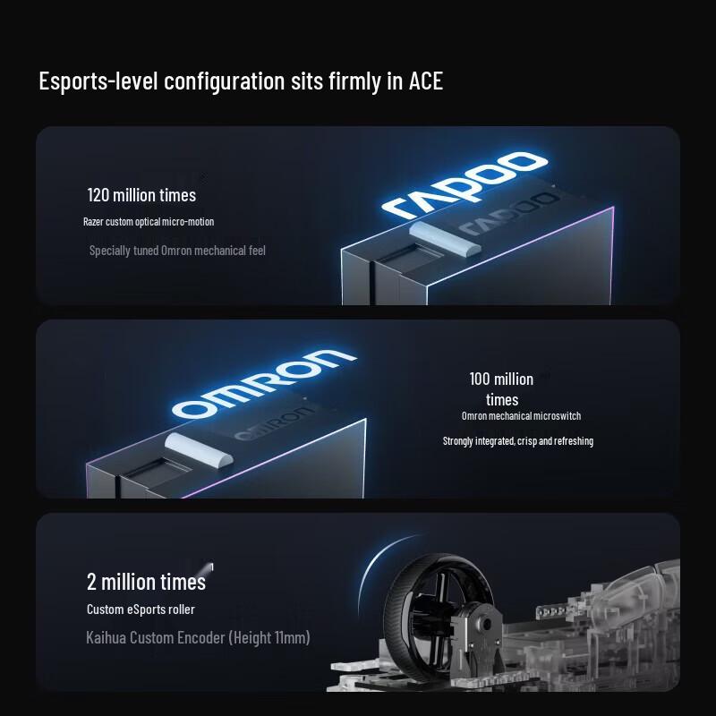 Rapoo VT7 2nd Gen Dual 8K Wireless Gaming Mouse