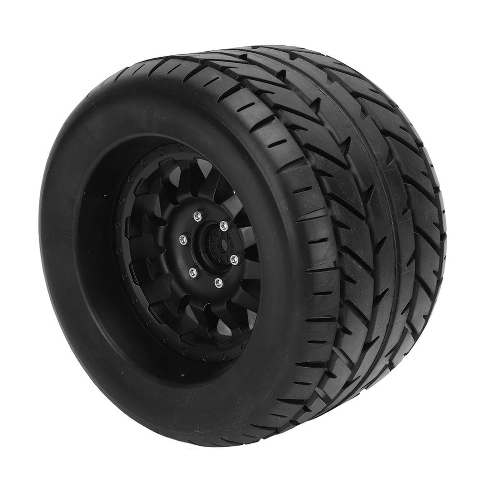 2pcs RC Truck Tyres Rubber Hex Wheels with Couplers for Arrma for Traxxas for HPI for Tekno MT410