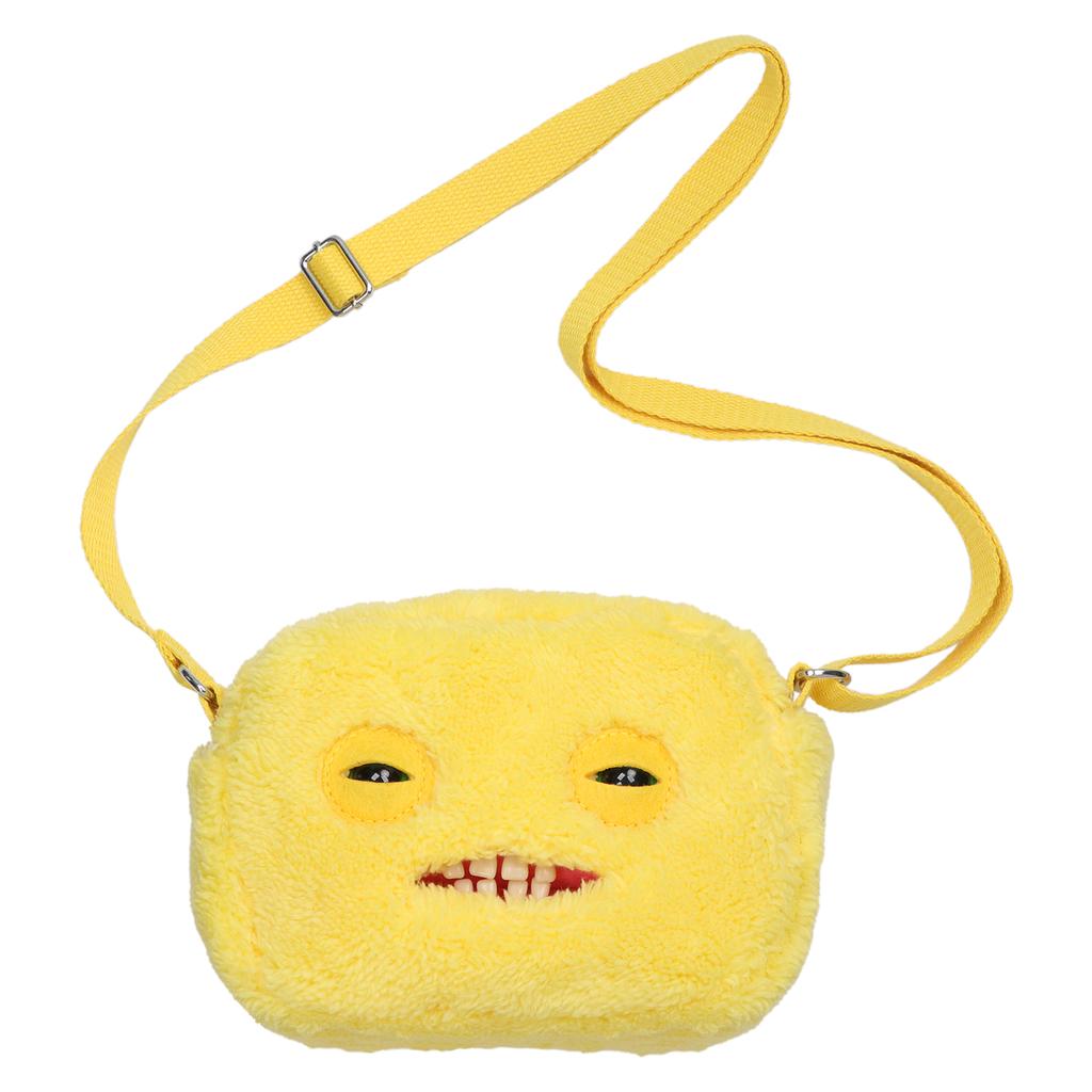 Fluffy Crossbody Bag Wide Eyed Weirdo Screech Dolls Ugly Tooth Monster Plush Toys Big Head Furry Backpack Gifts