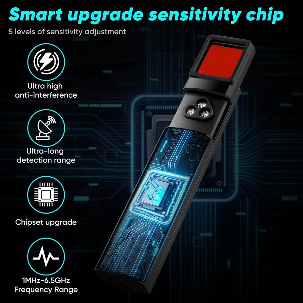 T15 hidden camera detector listening device GPS locator detector scanner RF wireless signal scanner Suitable for hotel home office