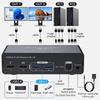 Dual HDMI 2.0 & USB 3.0 Input Hub with HDMI & Quad USB Output