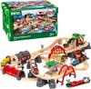 BRIO WORLD Rail & Road Deluxe Set Ages 3+ (Train Toy Wooden Rail) 33052