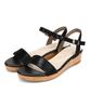 Oriental Traffic Casual Flat Sandals with Wedge Platform Available In Plus and Petite Sizes Size E Women's Soles, Lamé, Sole, Sizes, 25.0cm-25.5cm,