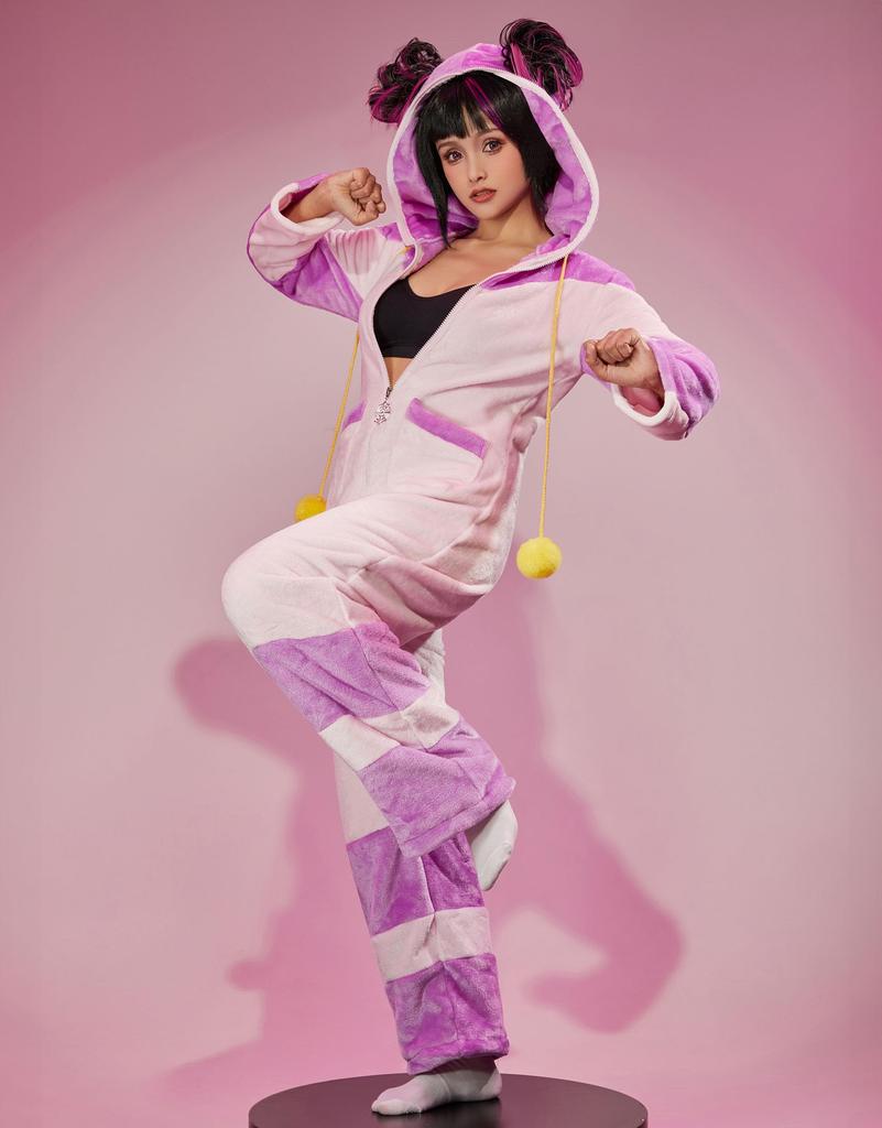 Miccostumes Adult and Girl Anime Game Fighting Cute Outfit Fancy Everyday Wear Women's Costume, Cosplay, Homewear, Pajamas, Sleepwear, Bodysuit,