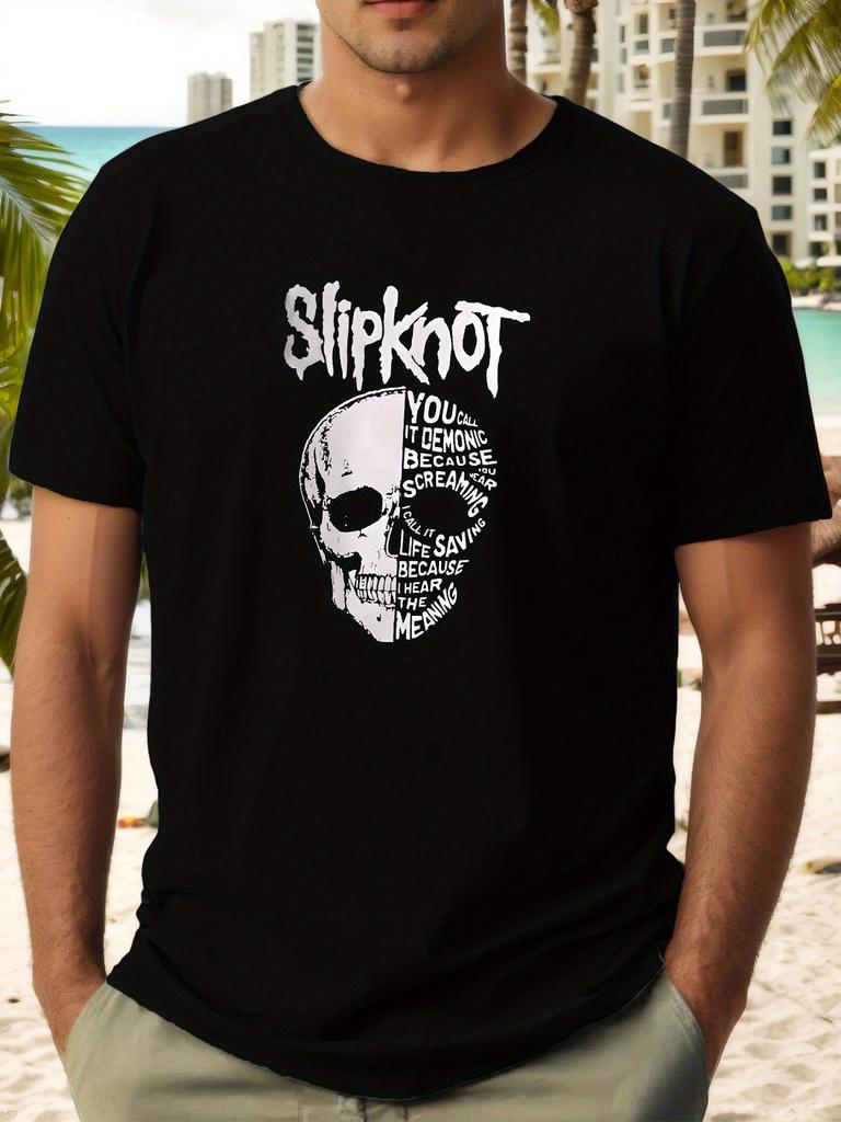 Slipknot Summer Fashion Short Sleeve T-shirt - Casual Crew Neck