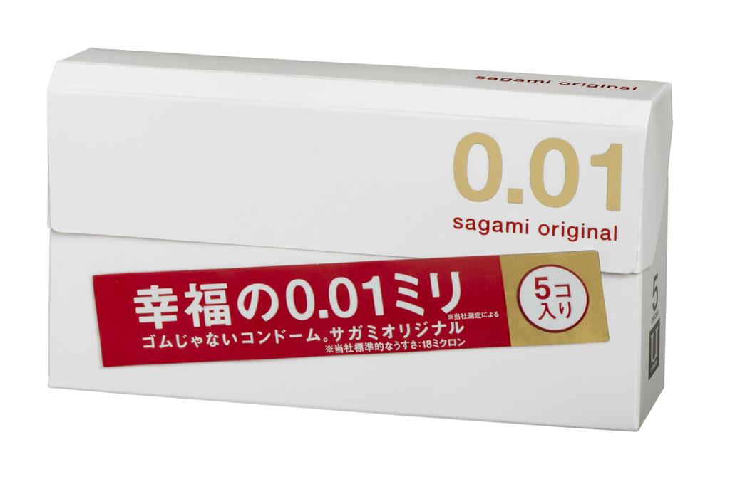 Sagami Original Кондом Тонкий Полиуретан 5 штук 10 штук [Пробный набор] 001+002 0,01 мм +
