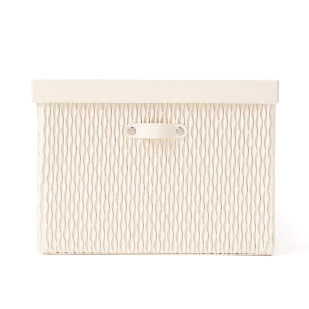 Francfranc [Online Shop Exclusive] Wave Large Box, Ivory, Storage Box, New Life, Moving