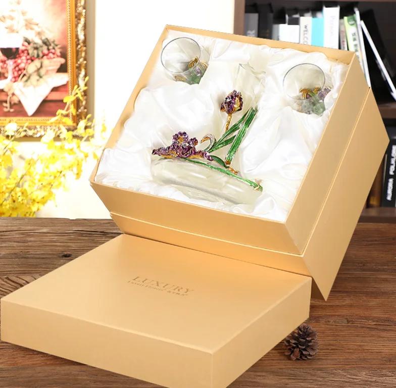 Glass Red Wine Goblet European Style Wine Rack Home Decoration Wine Glasses Suit Wedding Gift