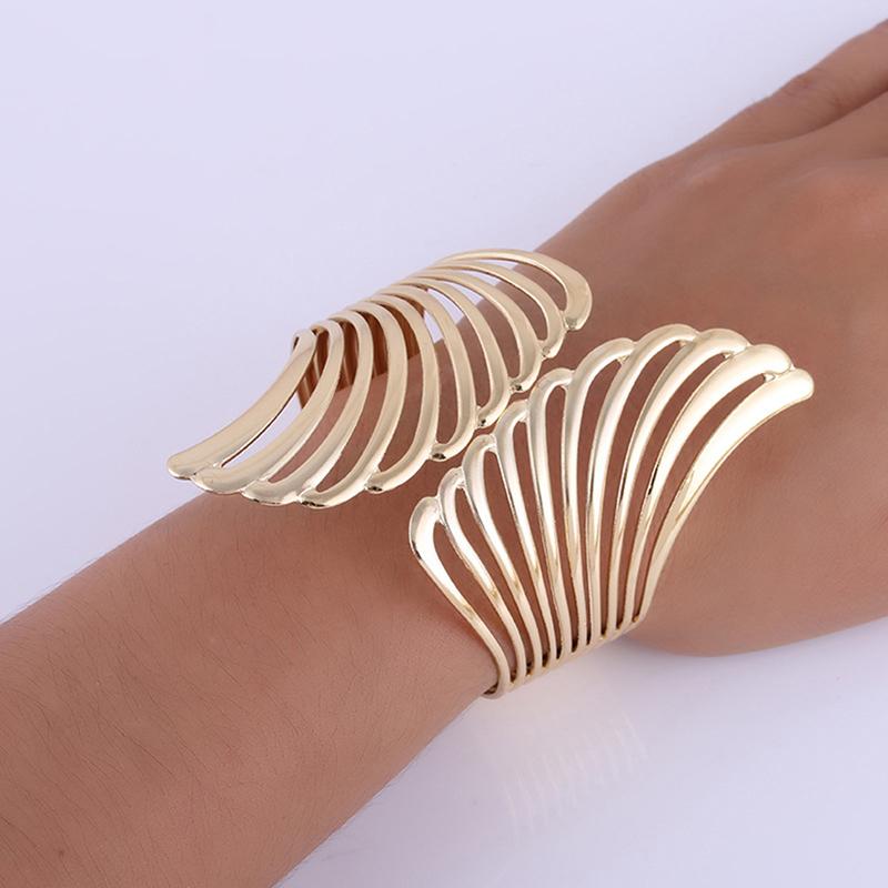 Зажим для штор Ремень Бесплатная штамповка Металл Легкая поверхность Крылья Узор Пряжка Золото