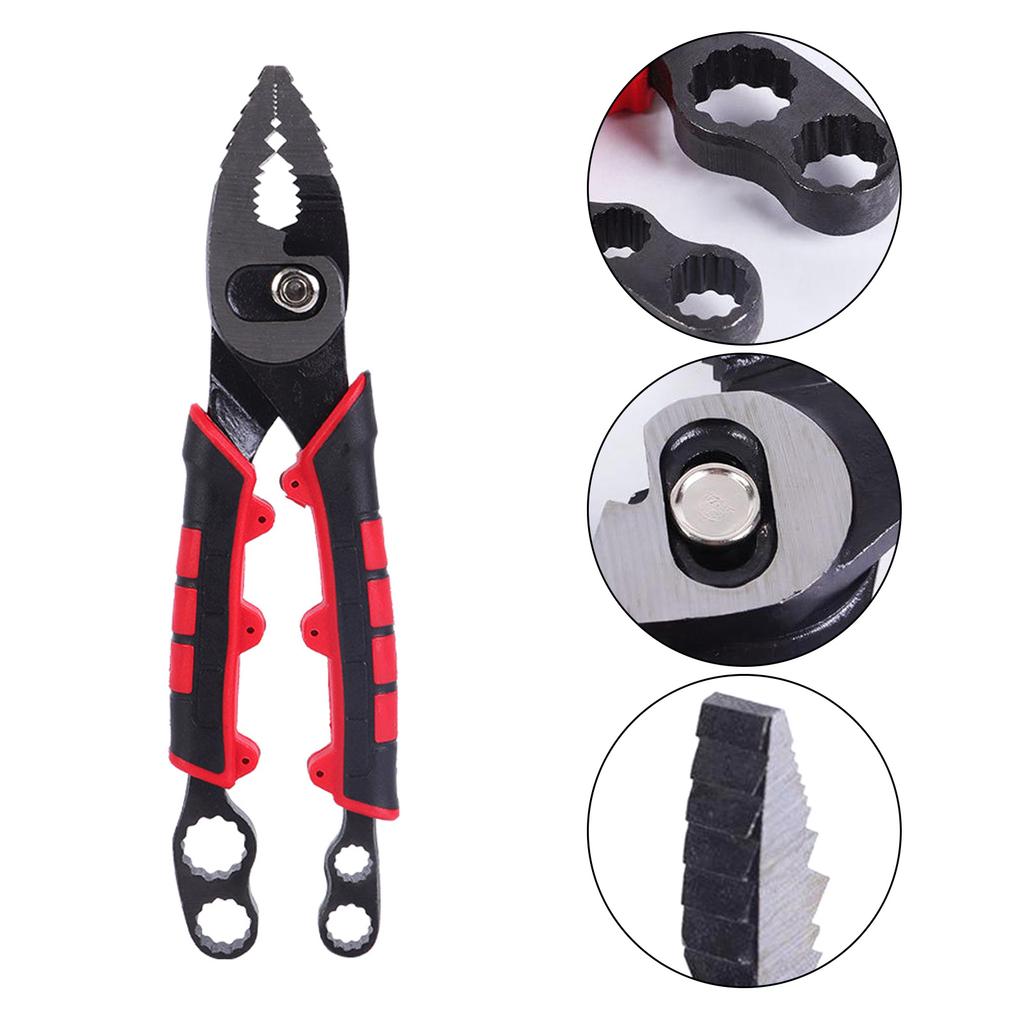 Плоскогубцы для вытаскивания гвоздей 8 дюймов, многофункциональные плоскогубцы для карпа с гаечным ключом для дома, плоскогубцы для извлечения шурупов