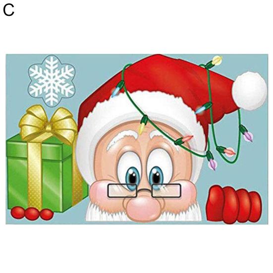 Водостойкое рождественское украшение, милая экологически чистая белая снежинка, Рождественская наклейка на стекло из ПВХ, рождественская наклейка на окно