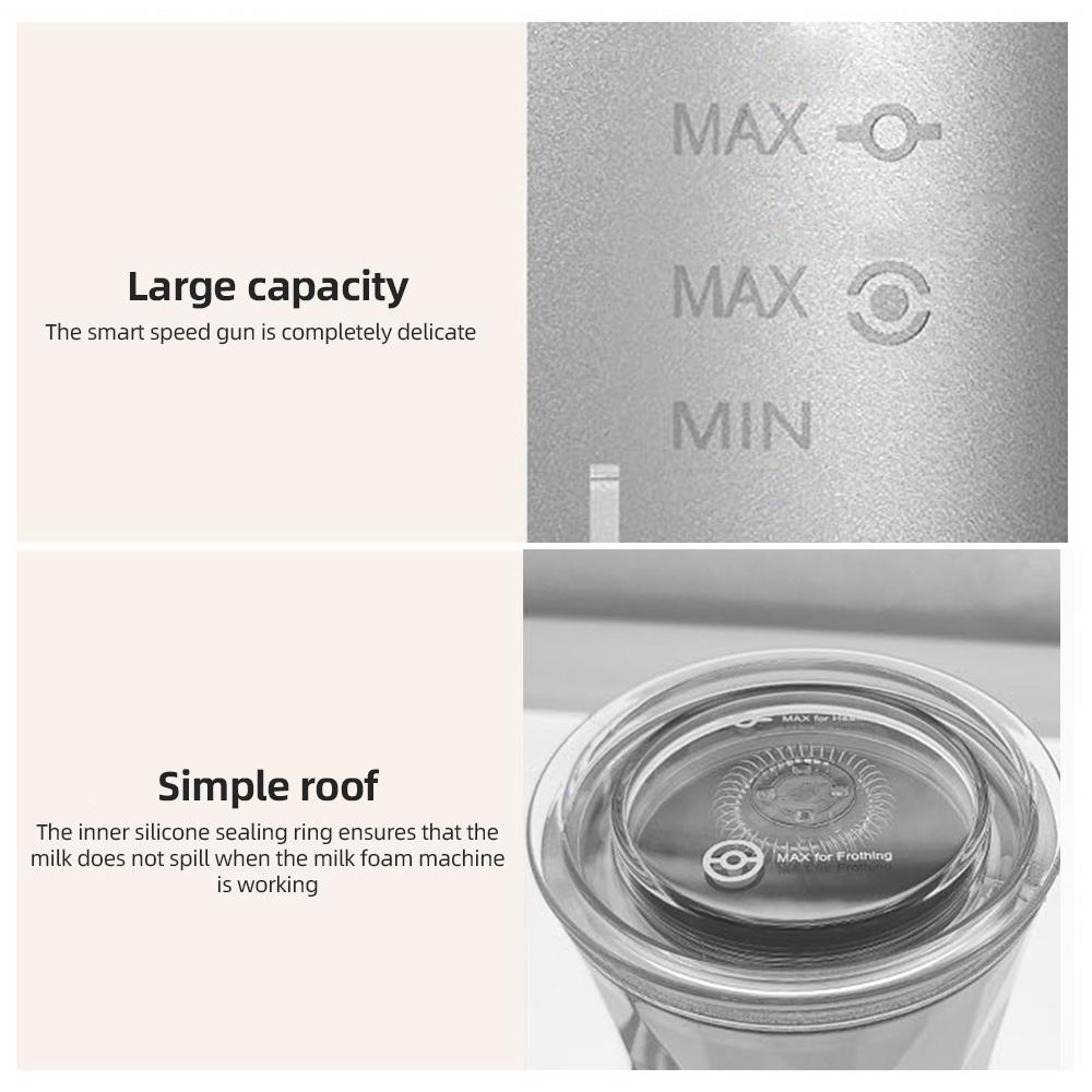 Electric Milk Frother 4-in-1 400W Automatic Hot and Cold Foam Maker and Milk Warmer for Latte /