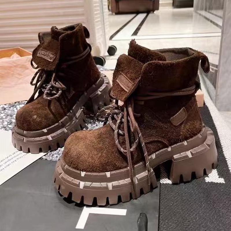 Женские ботильоны Дизайнерские балетки Обувь на платформе Зимнее платье Женские ботинки 2025 Новые Замшевые Уютные Челси Botas De Mujer