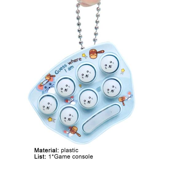 Game Console Mini Size Fall Resistant Plastic Game Machine Key Chain for Decoration