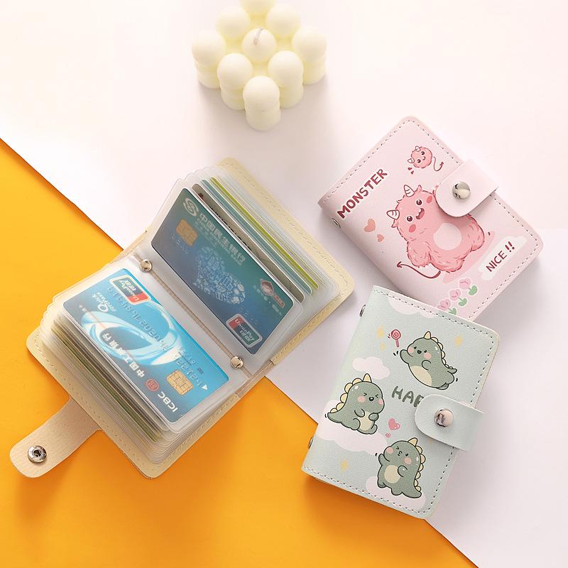 Очаровательная мультяшная женская визитница: Высококачественный, Большая емкость, Несколько слотов, Ультратонкий, Защита от размагничивания, Компактный дизайн