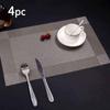 4 шт./набор прямоугольных теплоизоляционных ковриков для мисок и тарелок