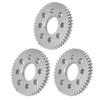 3Pcs Spur Gear 8 Holes Aluminium 4mm Thickness 14mm Centre Hole 0.8 Module Set Kit431204140050