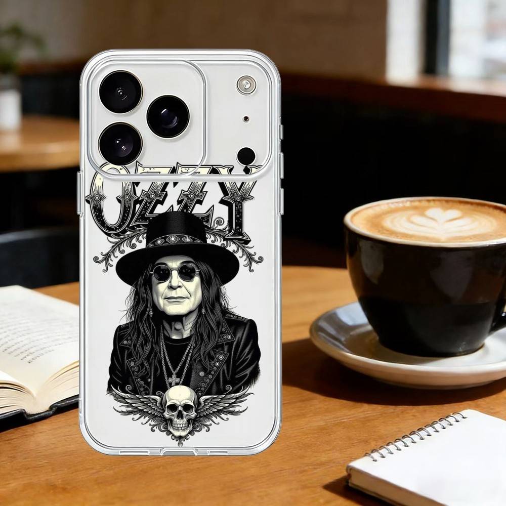 Чехол для телефона Osbourne Rock Singer O-Ozzy для iPhone 17 16 15 14 13 12 11 Mini Pro Max Plus Прозрачный чехол